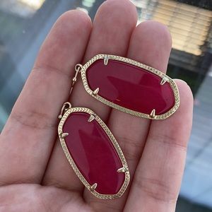 Fuchsia Jade Elle Earrings